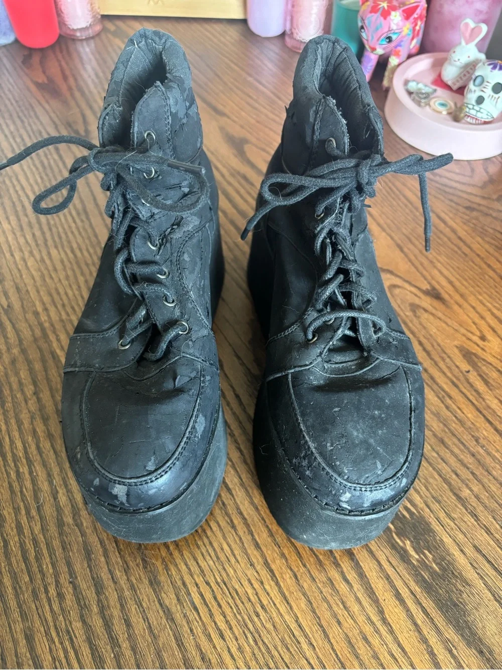 Black Platform Sneakers